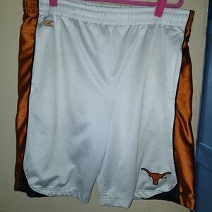 Colosseum White and Orange Men's Athletic Shorts